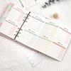 6-Hole Binder Refill Page Monthly Monthly Calendar Insert Loose-Leaf Calendar Page Thick Monthly Planning Insert For Office Work