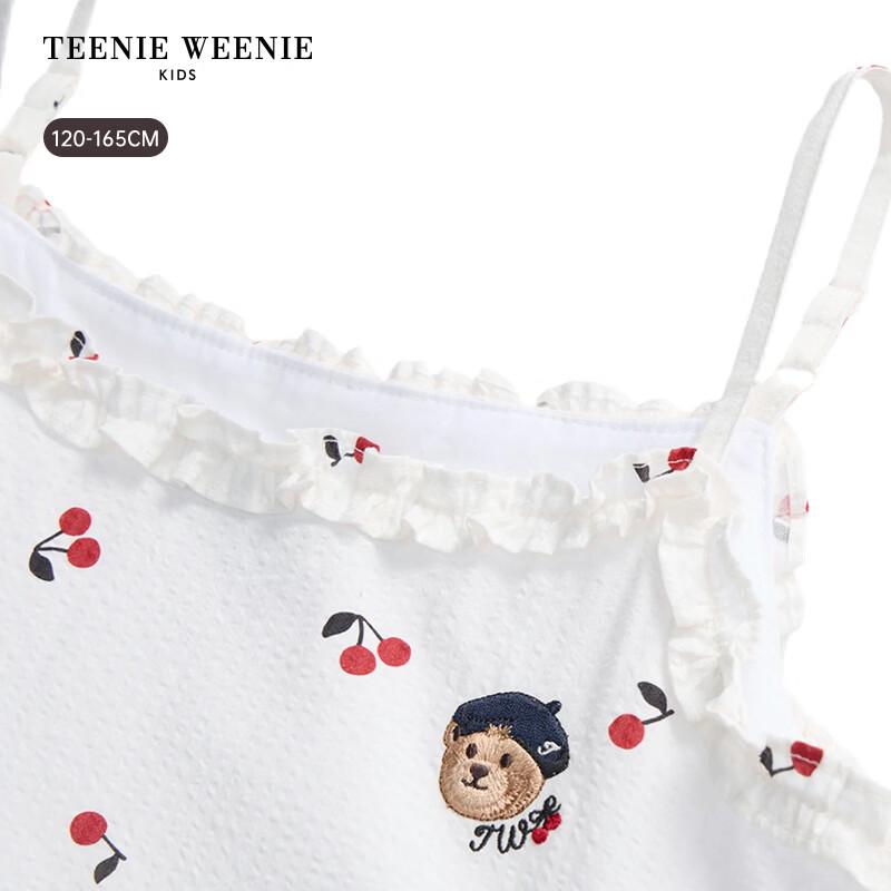 Teenie Weenie Girls' Cherry Print Sling Dress