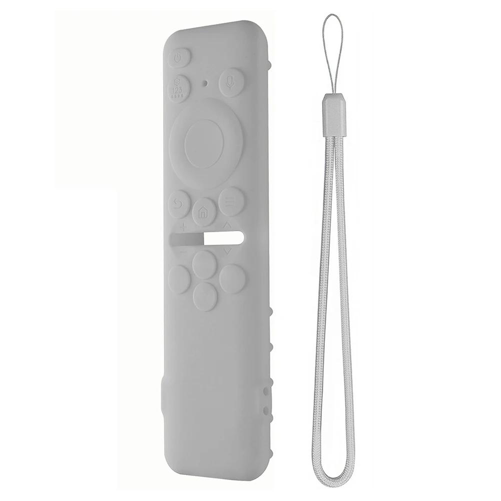 Protective Sleeve Silicone Shockproof Anti-Slip with Detachable Lanyard Smart TV for Samsung BN59-01432A BN59-01432B BN59-01432D