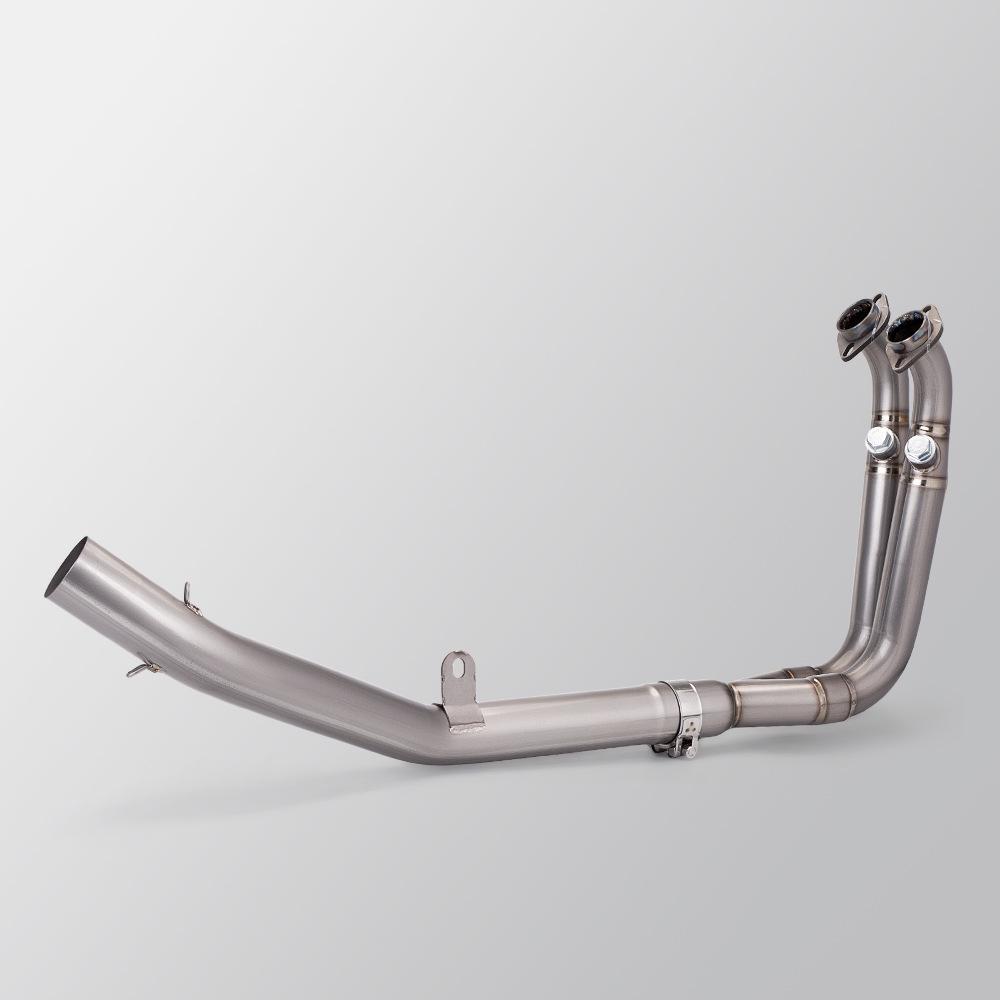 Titanium Alloy Exhaust Pipe Set for Chunfeng 450SR Motorcycle, Non-Destructive Install