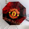 1 PC Automatic Folding Umbrella - Manchester United F Custom Name Pattern, Portable & Foldable Design with 8 Ribs, Christmas Birthday Gifts