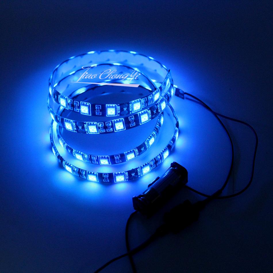 Switch Battery Powered LED Strip 12V 5050 Red Green Blue White Single Color Flexible LED Strip I65 Waterproof Indoor Decoration