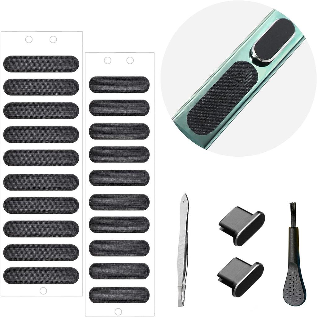 USB C Dust Plug with Speaker Mesh Cover Type-C Anti-Dust Cap for iPhone 16 15 Samsung S22/S21/S20 Note 20/10 USB-C Devices