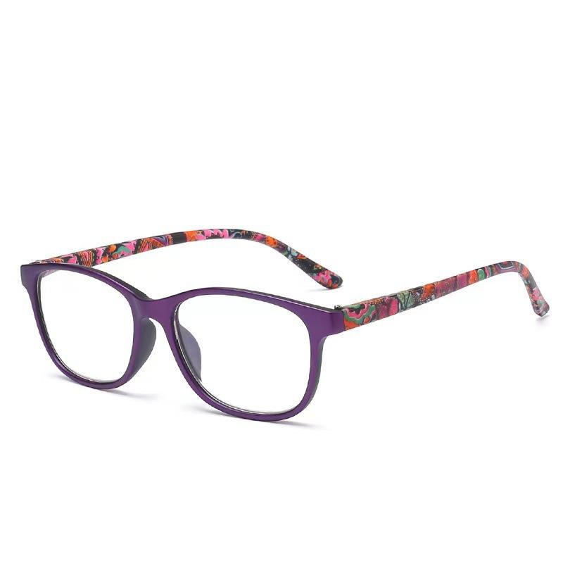 Fashion Women Reading Glasses Flower Print Magnifying Presbyopic Eyewear Resin Read Eyeglasses Reading Glasses Women +1.0~+4.0