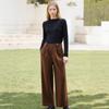 Zhang Nading Women's High-Waisted Wide-Leg Slimming Casual Pants, Fall Collection