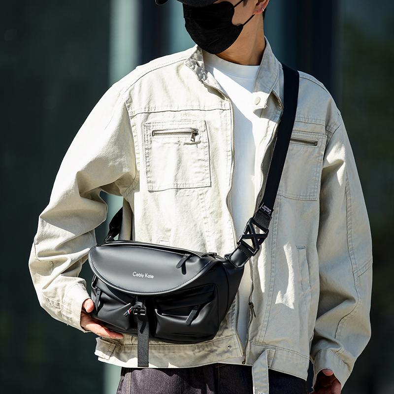 Multifunctional Shoulder Bag Sports Waist Bag Men's Messenger Bag Riding Chest Bag