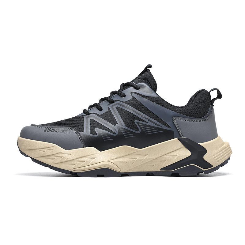 Men's shoes 2025 autumn new breathable casual non-slip sports shoes men's outdoor soft sole heightening running dad trendy shoes