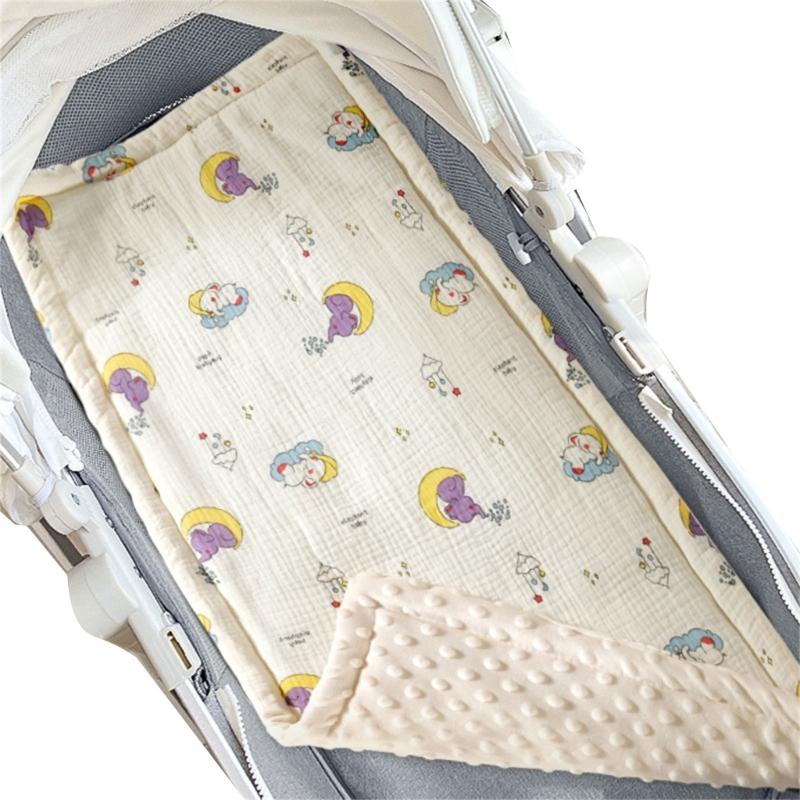 

Baby Strollers Cushion Seats Liner Mattress Double Sided Soft Cushion Breathable Pram Carriage Pad with Printed Pattern