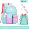2 Size Primary Backpack with Pendant for Girls Aged 6-12 Lightweight Children's Backpacks Contrasting Color Student School Bags