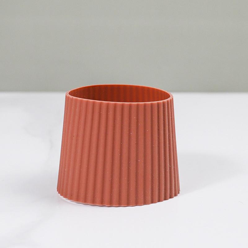 Silicone Anti Scalding Anti Slip Coffee Cup Cover Universal Tapered Thread Cup Sleeve Mug Ceramic Glass Cup Cover