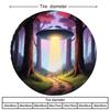 Tire Cover | Mysterious Forest UFO Glow Pattern Polyester Tire Cover For RVs, SUVs, Trucks | Dreamy Gradient Sky Scene Design, U