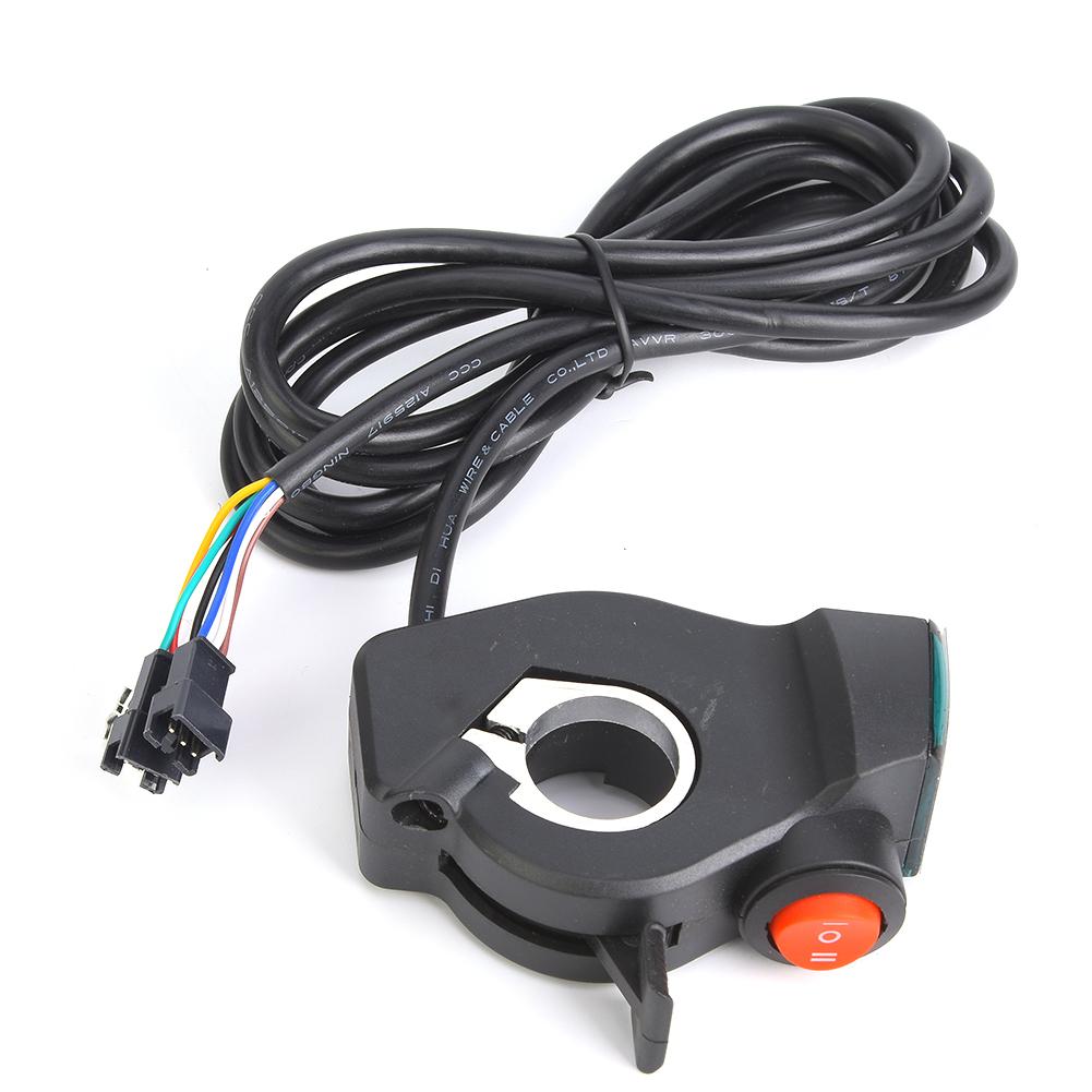 E Bike Thumb Throttle LCD Display Digital Battery Voltage Power Switch for Electric Vehicle