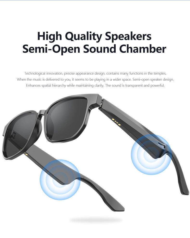 Smart Bluetooth AI Sunglasses: UV Protection, Music, Calls, Driving, Cycling