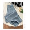 Women Vintage High Waist Slim Straight Leg Casual Pants