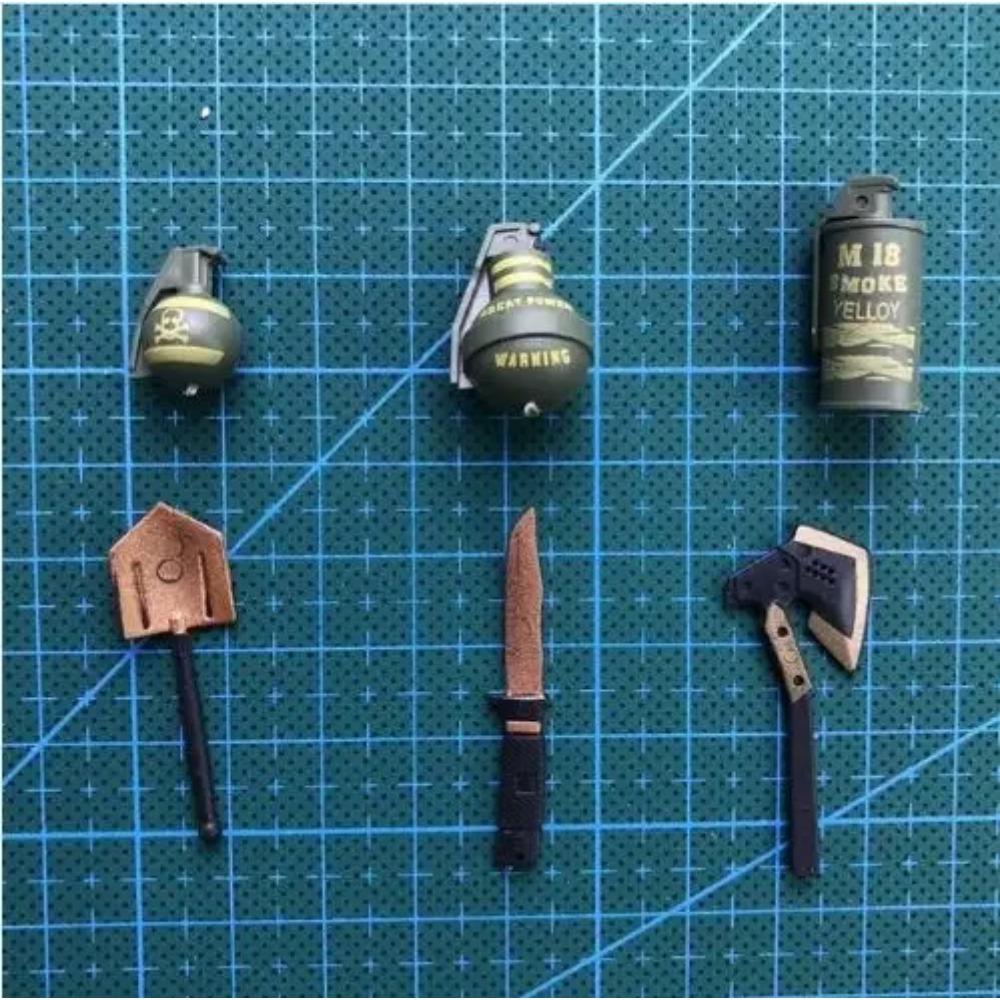 

1/6 MP5 MP40 MP7 UZI Модель пистолета-пулемета Пластиковая сборная оружие Военные симуляционные игрушки Цвет случайный