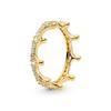 2025 Gold Plated Ring Zircon Sparkling Princess Wishbone Heart Women  Fine Jewelry