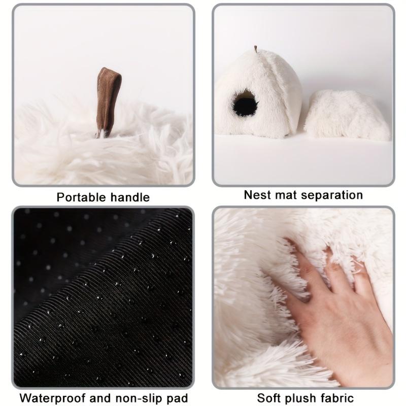Pet Bed for Cats, Warm and Cozy, Enclosed Cave Design, Easy To Clean
