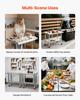 Stainless Steel Table, 60 X 90 Cm Food Prep Worktable with Wheels, Kitchen Prep Table with Adjustable Undershelf Workstations for Commercial Kitchen,