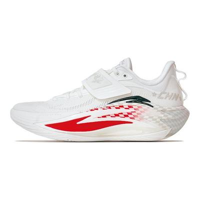Kwangchao 7 Pro Home A-Shock Professionelle Stoßdämpfung Abriebfeste Niedrig geschnittene Basketballschuhe Herren Sneaker Weiß Rot 112611111S-1