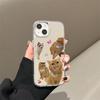 Cat Cute Pet Suitable for iPhone17 Mirror Mobile Phone Case 16pro Electroplating Button X Apple 15 All-inclusive 14 Cartoon
