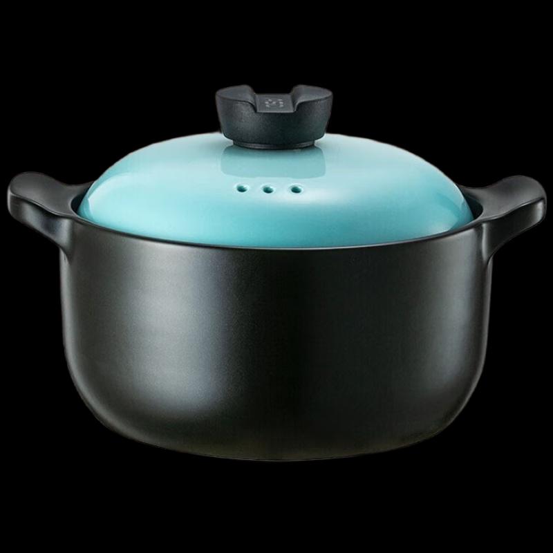 ASD Zhentao III Green Feather 3.5L Ceramic Soup Pot