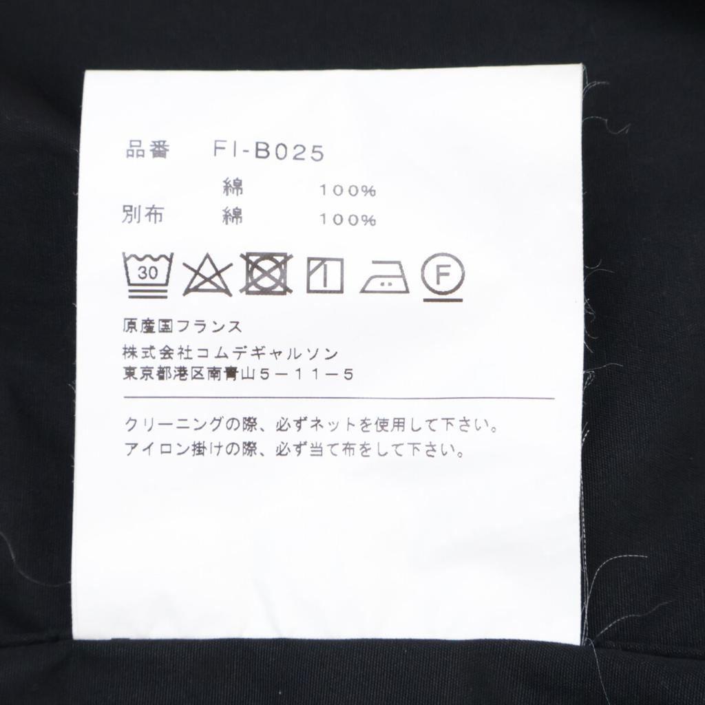 COMME Des GARCONS SHIRT [22Stainless Steel] FI-B025 Arm/Yoke Switch Long Sleeve Shirt Tops XS Black / redUsed