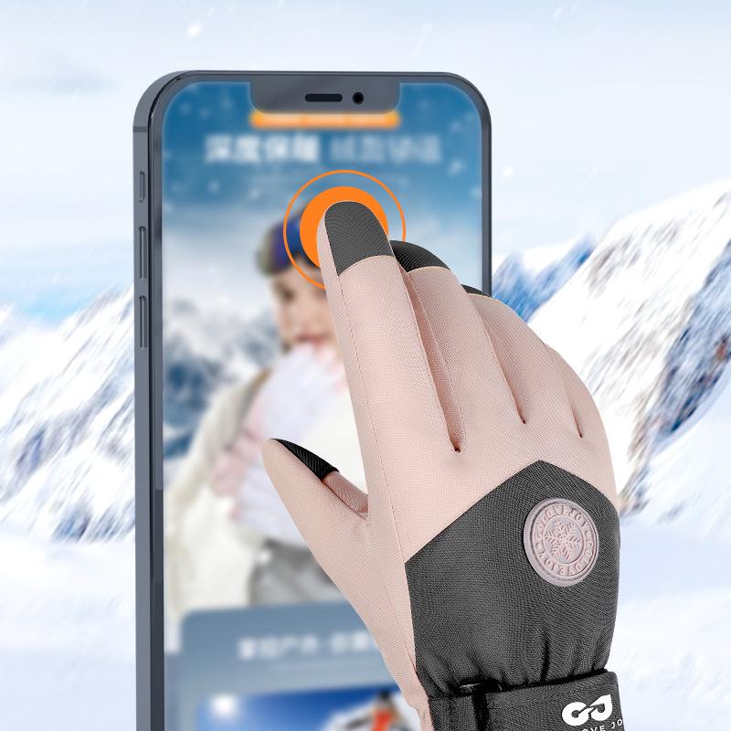 Winter Ski Touchscreen Gloves - Windproof, Cold-Proof, Plus Velvet for Men and Women