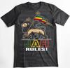 RASTA  T-SHIRT. JAH RULES, LION OF JUDAH TEE, CONQUERING LION OF JUDAH SHIRT Unisex T-Shirt