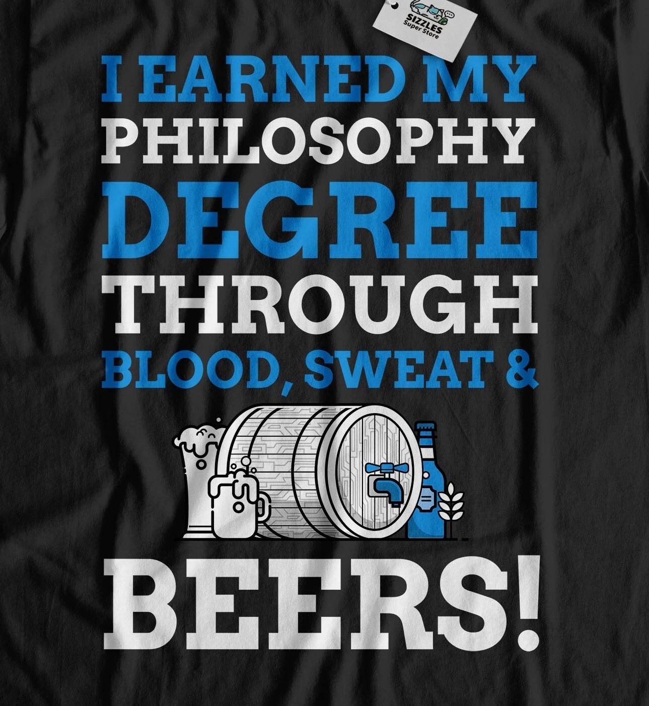 Unisex Funny Philosophy Degree T-Shirt Philosopher Graduate Gifts 2XL