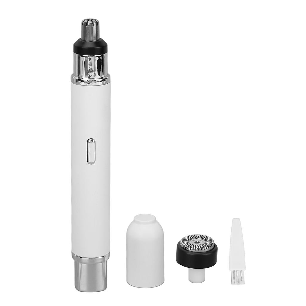 Nose Hair Trimmer USB Mini 2 in 1 Portable Low Noise High Speed Ear Hair Trimming Machine White