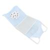 Baby Mesh Bath Cushion Pad Cute Cartoon Safe Ergonomic Newborn Bathtub Support Net Mat for Home Skyblue