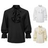 Men's Pirate Vampire Renaissance Victorian Steampunk Frilly Halloween Costume