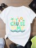 Tropical Style IT S CRUISE TIME Women's S Size Short Sleeve T-Shirt