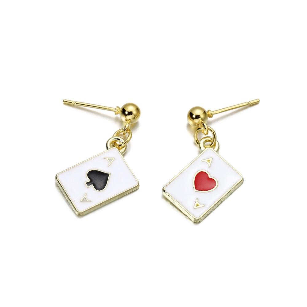 10pcs/bag Mixed Shape Fish Poker Pendants Enamel Metal Necklace Bracelet Connector For DIY Jewelry Making Supplies Accessories