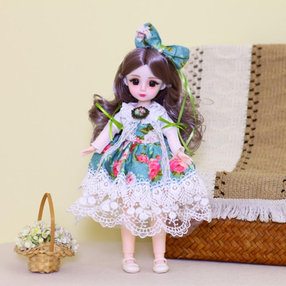 Attractive Eyes 30cm Bjd Doll with Clothes 1/6 SD Princess Makeup Ball Joint Doll  Toddler