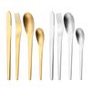 4PCS Cutlery Flatware Set High Quality Gold Dinnerware Set Knife Fork Spoon Set Stainless Steel Kitchen Tableware Set