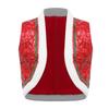 Boys Girls Circus Dance Waistcoat Kids Sleeveless Santa Elf Vest for Christmas Halloween Performance