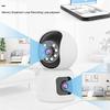 Security Surveillance Full Color Night Vision Dual Camera with 360-degree Rotation Voice