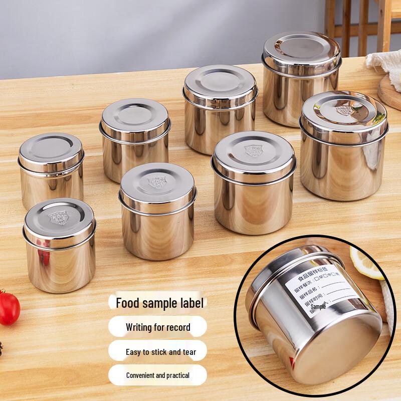 Stainless Steel Food Sample Retention Bottle with Lid
