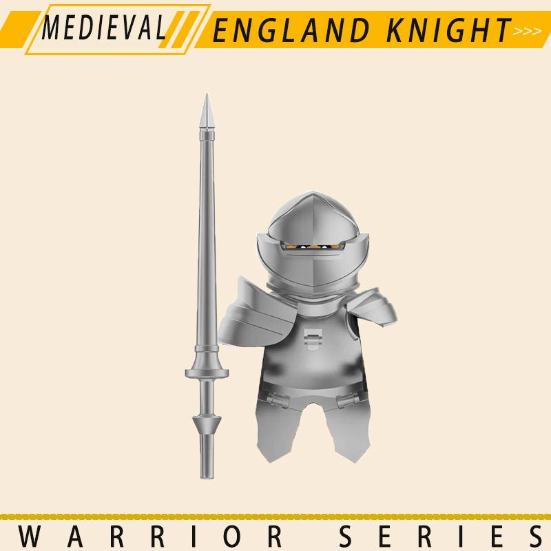 Medieval Military Knights Series Building Blocks Castle Army Soldier Figures Shield Sword Accessories Warrior Bricks Gifts Toys