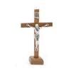 1Pc Wood Catholic Crosses Shelf Church Desktop Decoration Standing Crucifix Decors