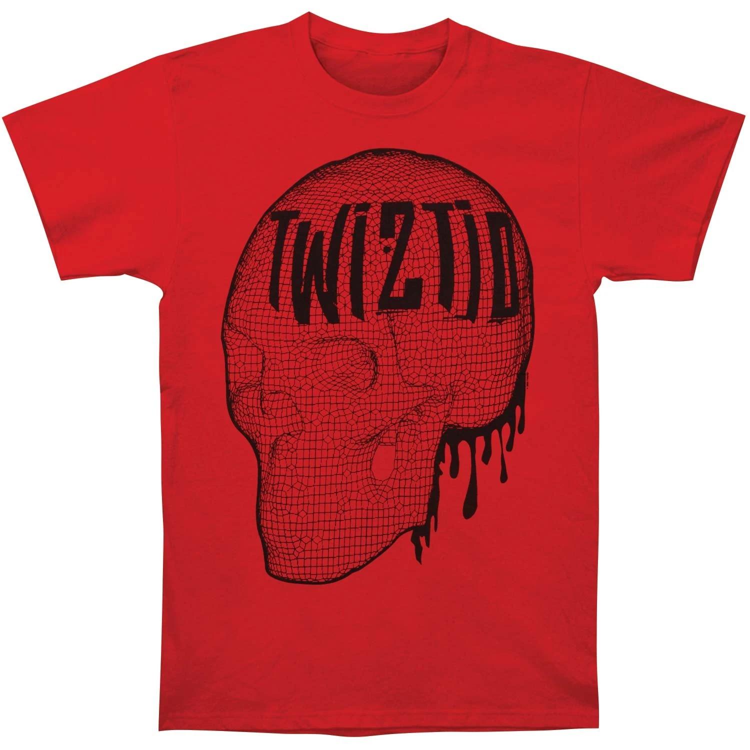 Men s Twiztid Pixel Skull T-shirt Medium Red S