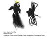 Swinging Interactive Cat Toy Elastic Rope Cat Teaser Self-play Cat Toy with Feathers Bell for Indoor Cats Solo Play And Hunting Instinct