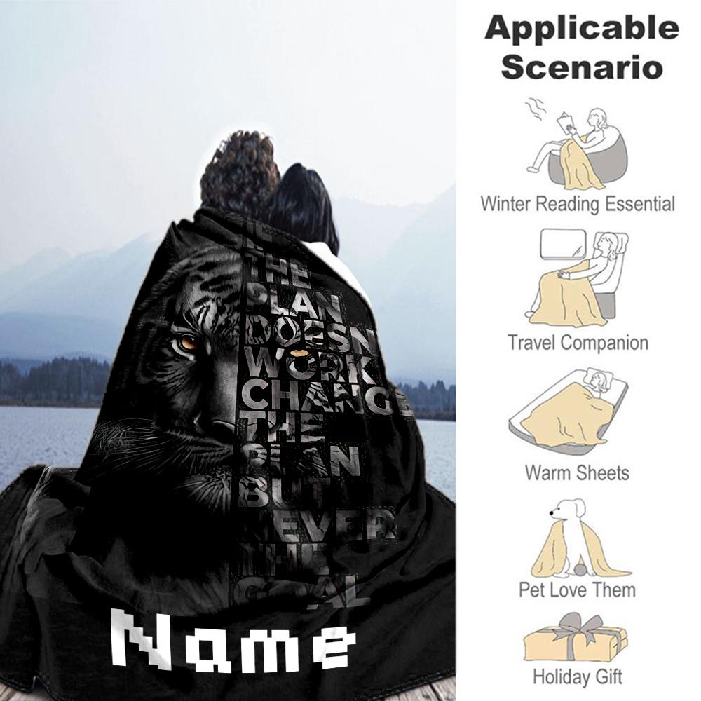 Tiger Personalized Name Blanket Gift Personalized Blanket Soft & Cozy Great for Office Chair Living Room Bed Home Decor for All Occasions