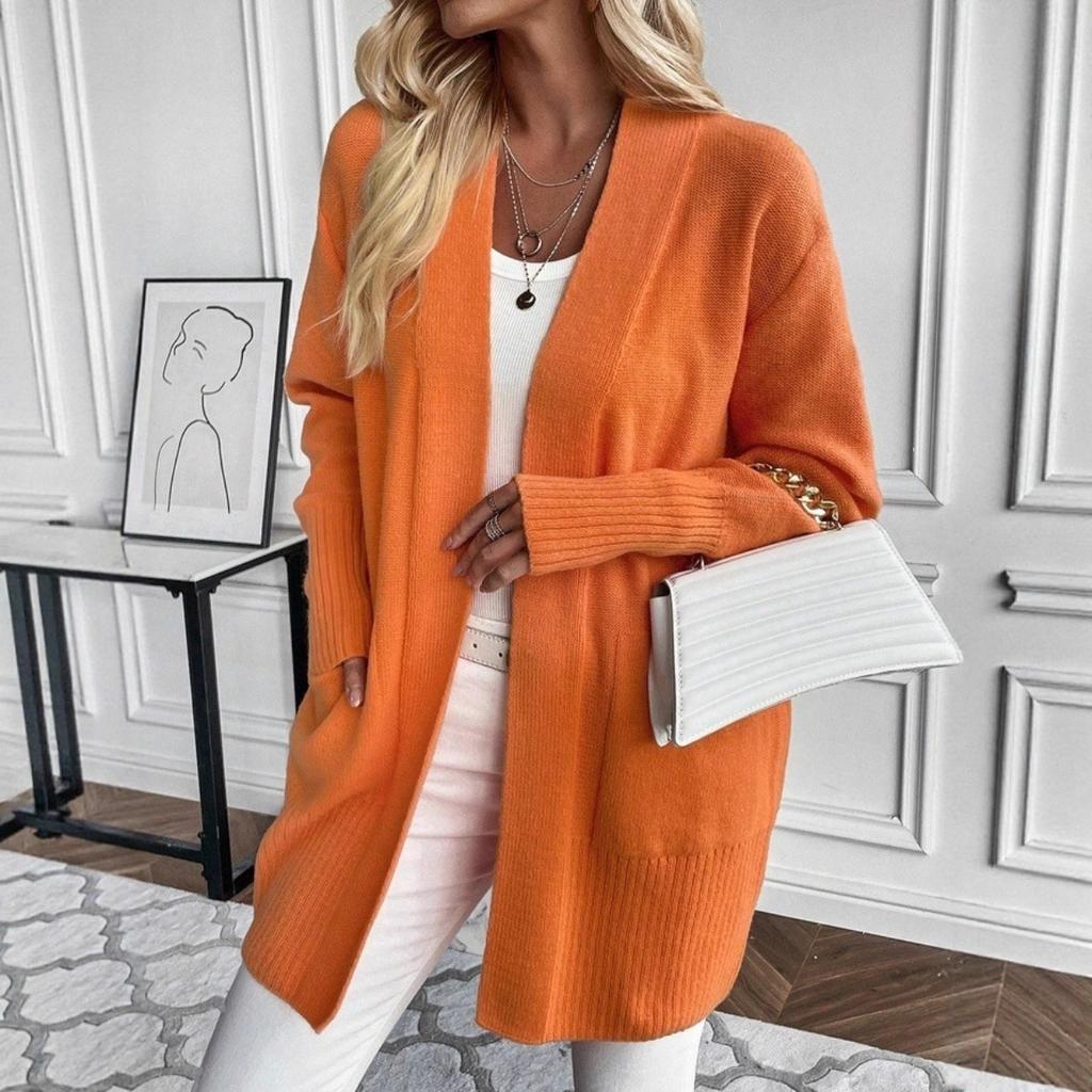 Women's New Autumn and Winter Loose Casual V-neck Sweater,cardigan