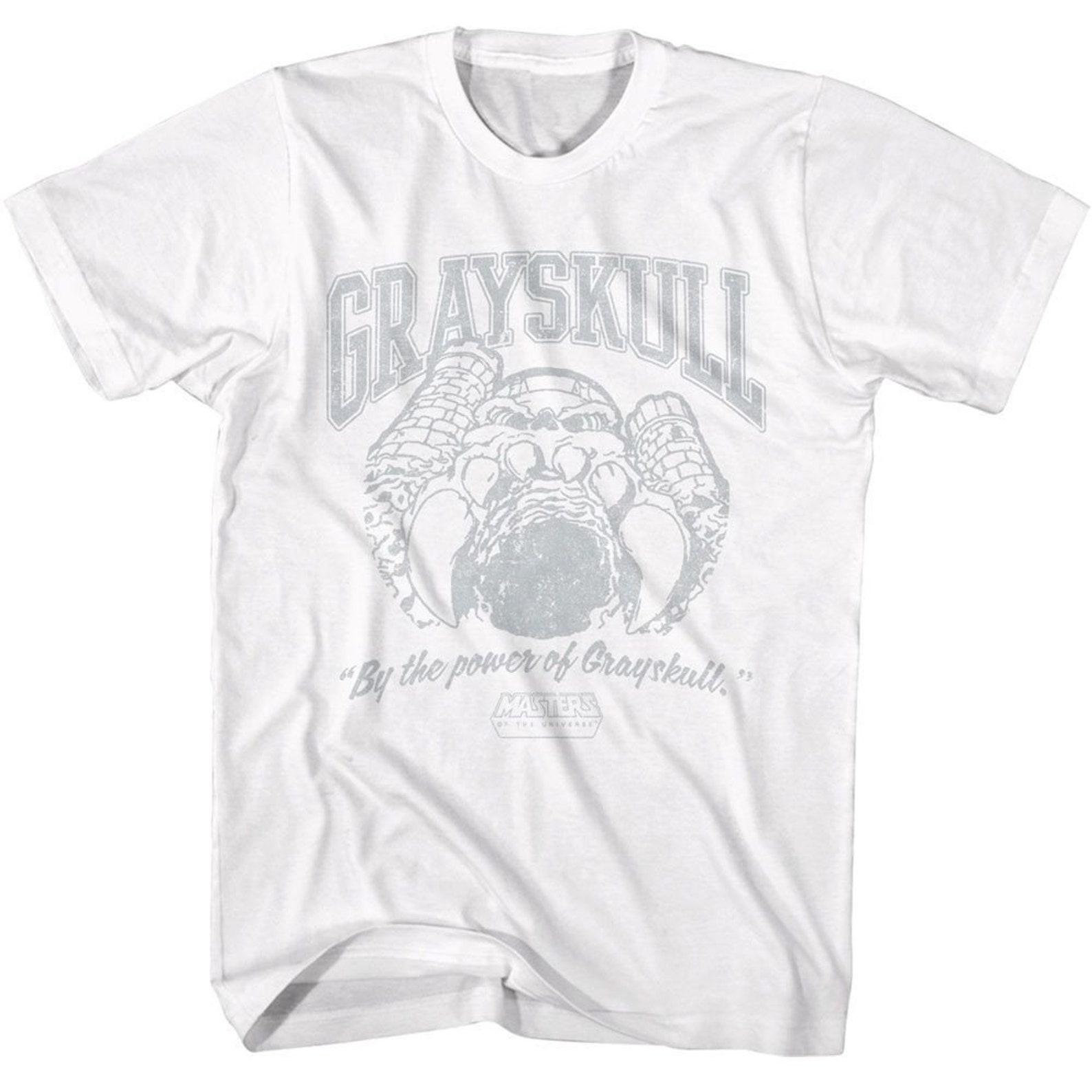 Masters of the Universe Grayskull Collegiate White T-Shirt 3XL
