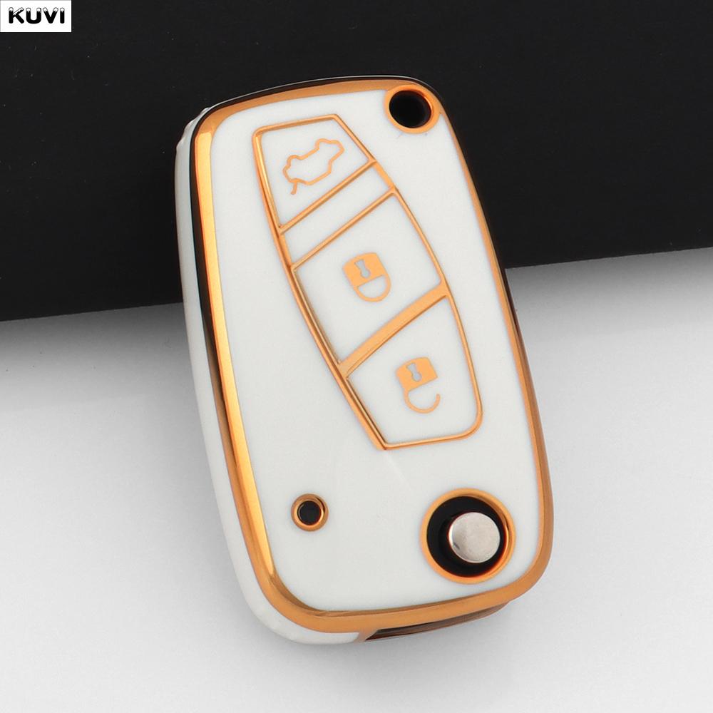 NEW Pink TPU Car Key Case Cover For FIAT 500 Panda Idea Stilo Ducato Punto Bravo Grande Minibus Doblo Protected Fob Accessories
