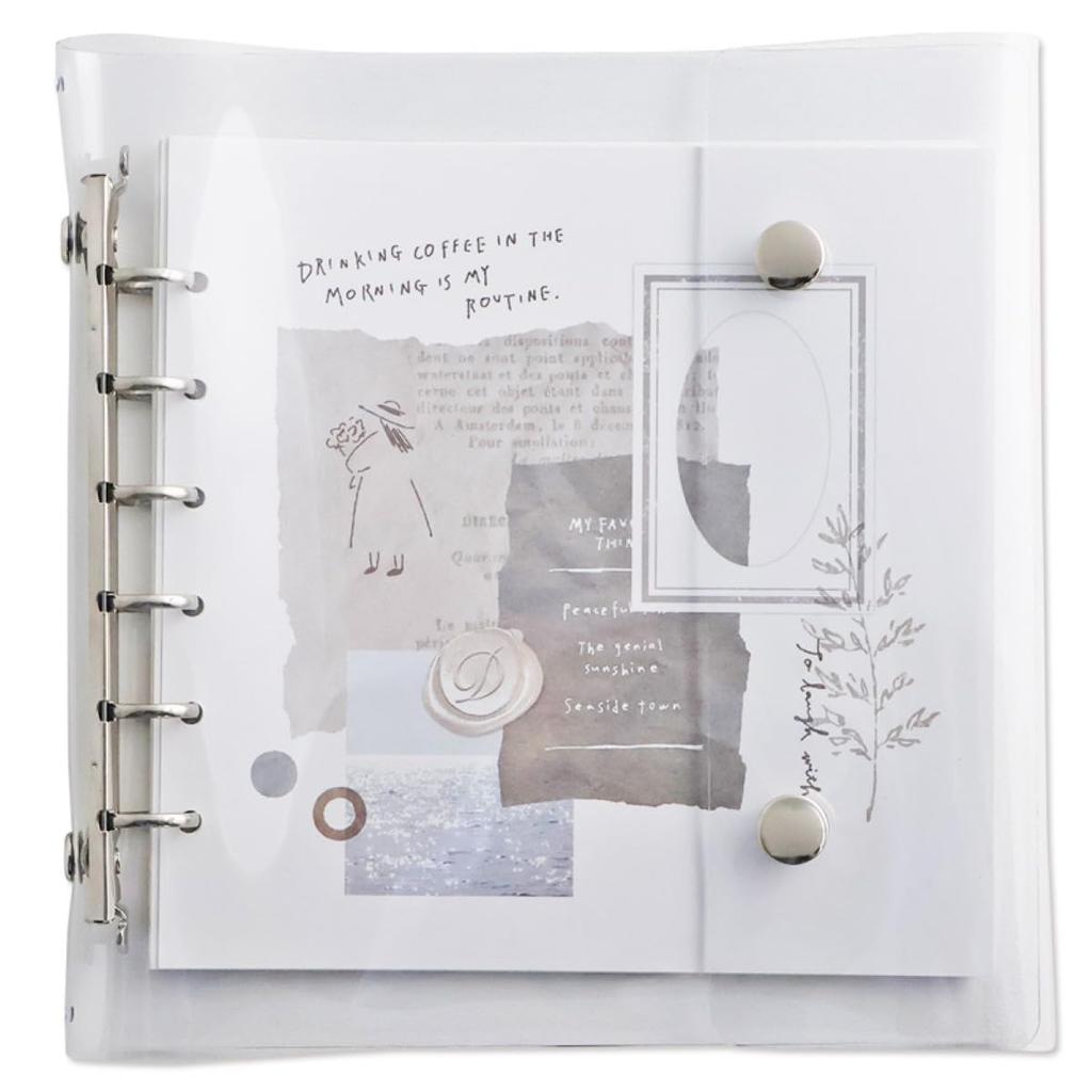 Mindwave Bine A6 Wide Clear Silver Binder,