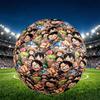 One Piece Print Size 5 Soccer Ball, PU Wear Resistant Football for Match Training and Daily Practice, Birthday Gift for Soccer Fans