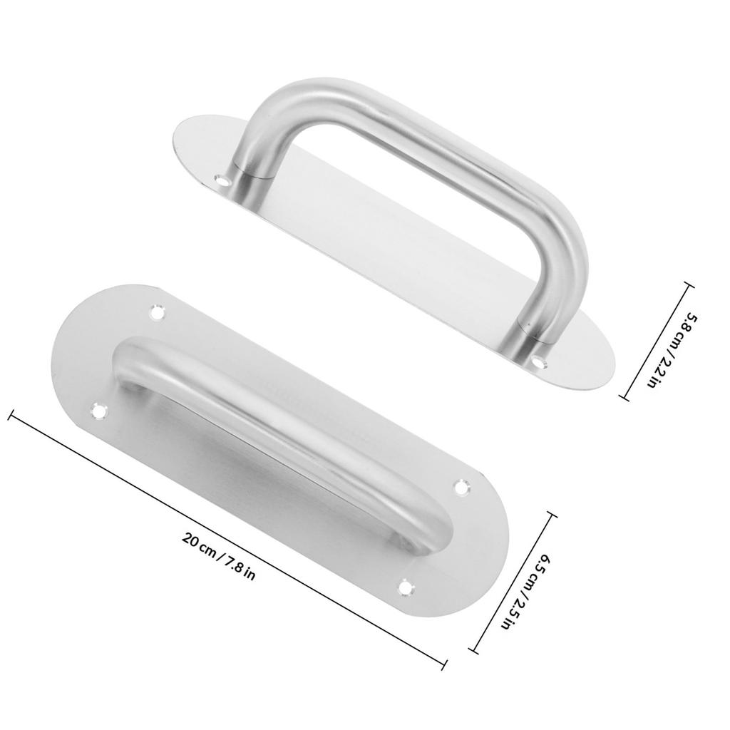 Door Handle Pull Stainless Steel Heavy Duty Push Plate For Sliding Barn Cabinet Closet Glass Shower Door Outdoor Interior